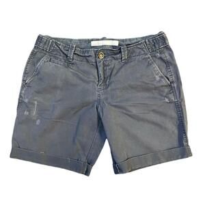 Old Navy Low Rise Cotton Shorts- Slate- Size 6